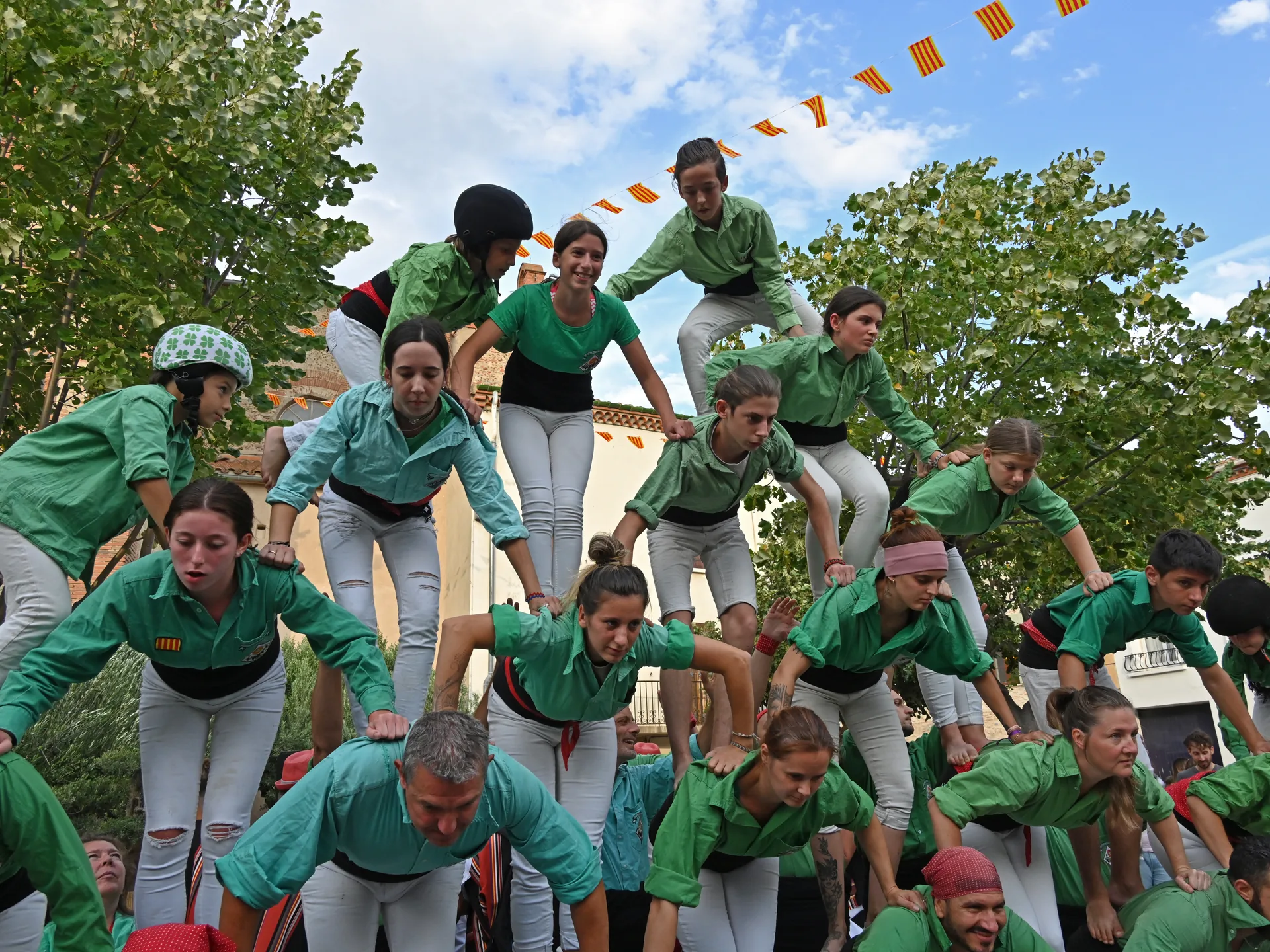 Castellers catalans à Néfiach